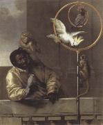 David Klocker Ehrenstrahl negro with parr France oil painting artist